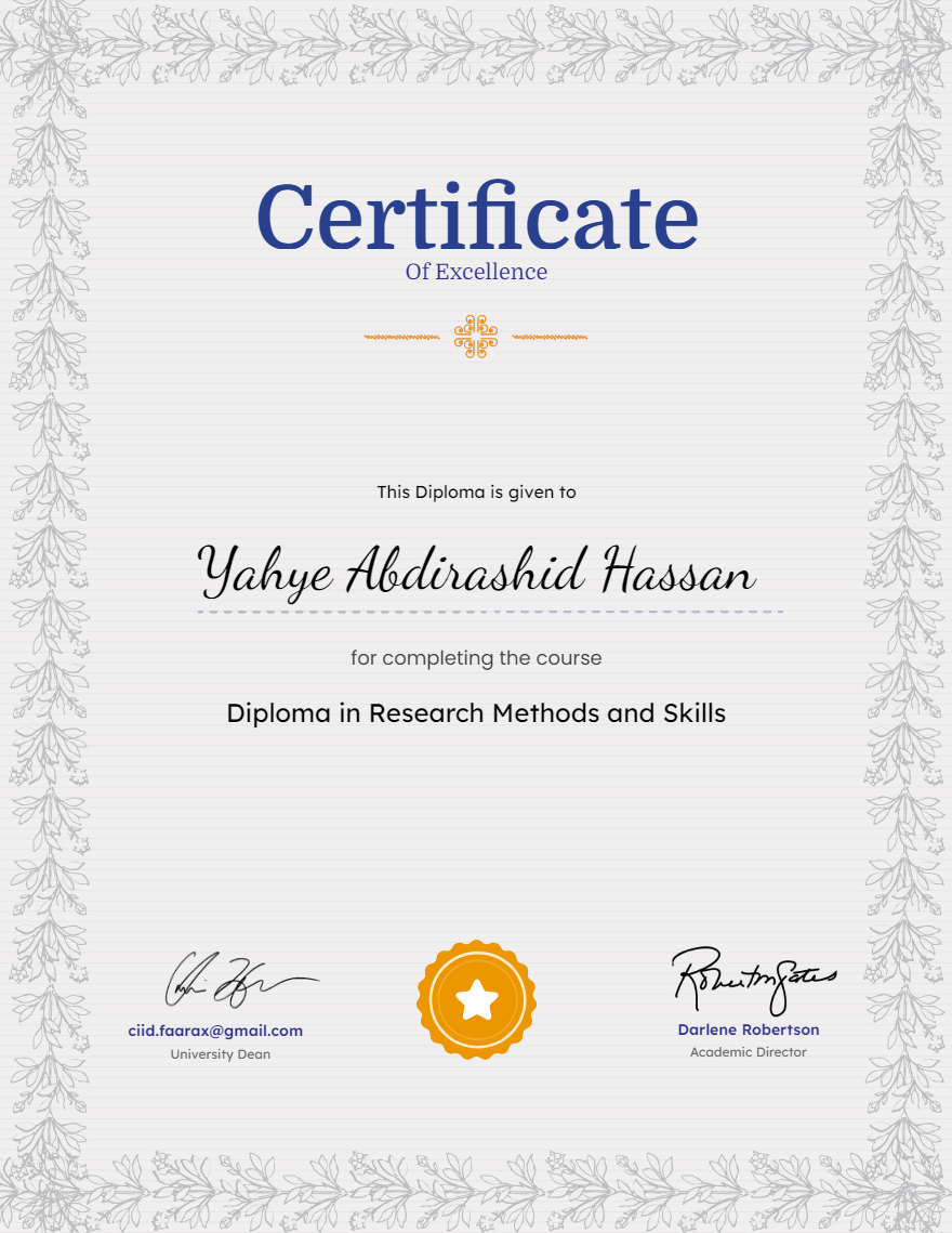 Diploma in Research Methods and Skills